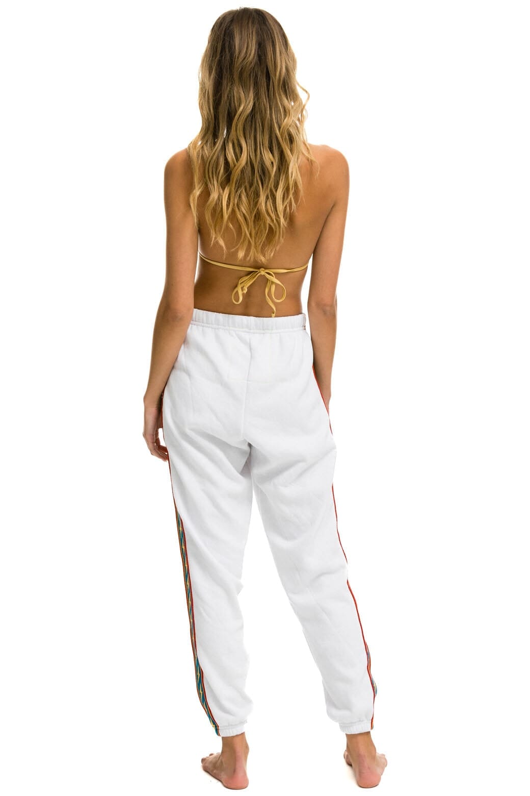 Classic BOLT STRIPE SWEATPANTS - WHITE