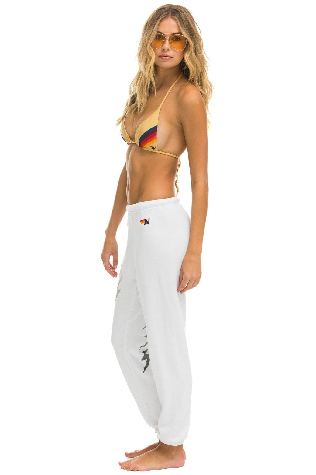 Classic BOLT GRADIENT SWEATPANTS - WHITE GREY
