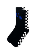 Classic CHECKERED SOCK - BLACK WHITE