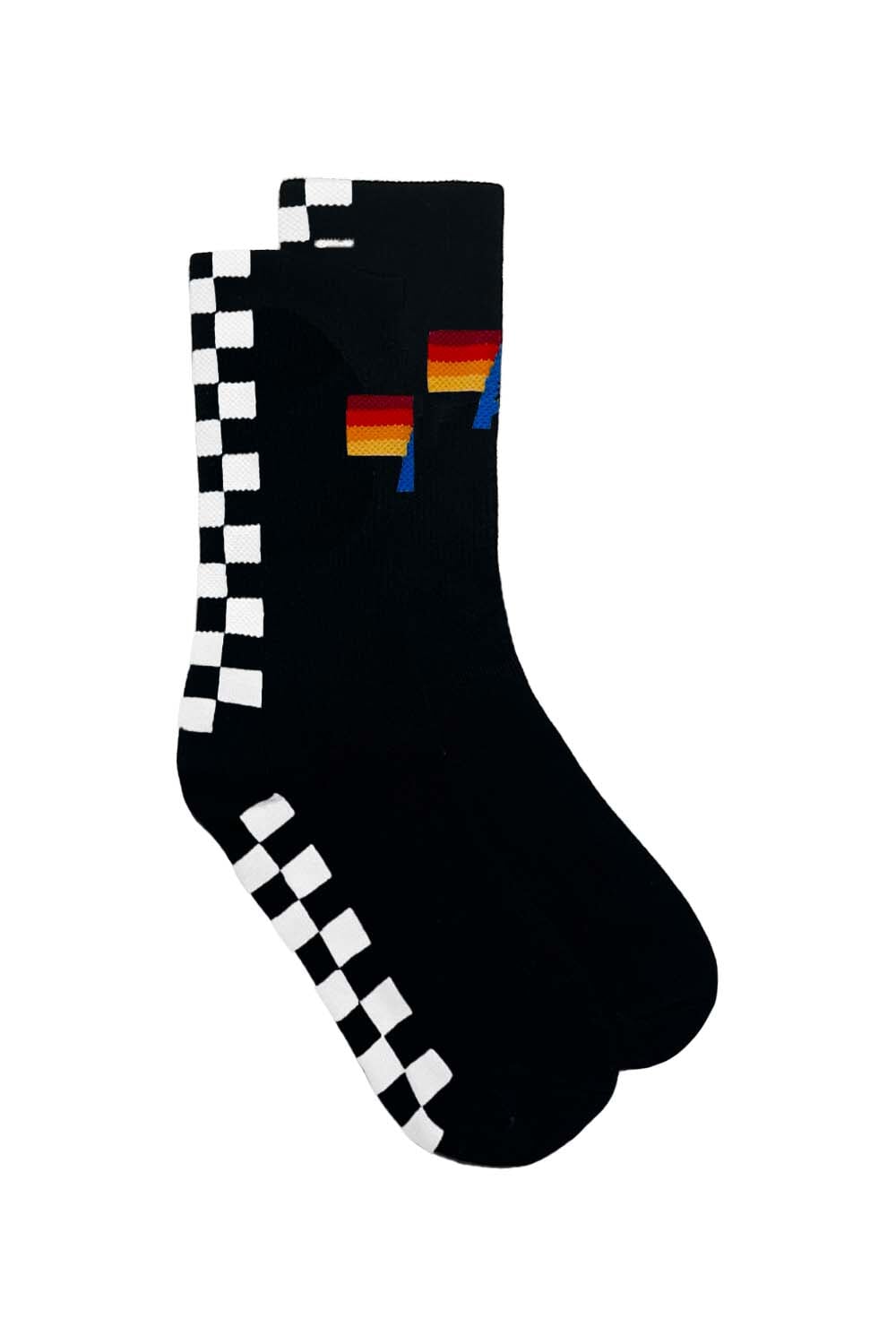 Classic CHECKERED SOCK - BLACK WHITE