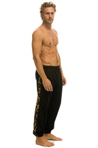 Classic CHEETAH STRIPE SWEATPANTS - BLACK CHEETAH