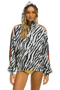 Classic CLASSIC RELAXED PULLOVER HOODIE WITH ZIPPER POCKETS - ZEBRA