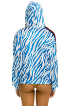 Classic CLASSIC VELVET RELAXED PULLOVER HOODIE - BLUE TIGER