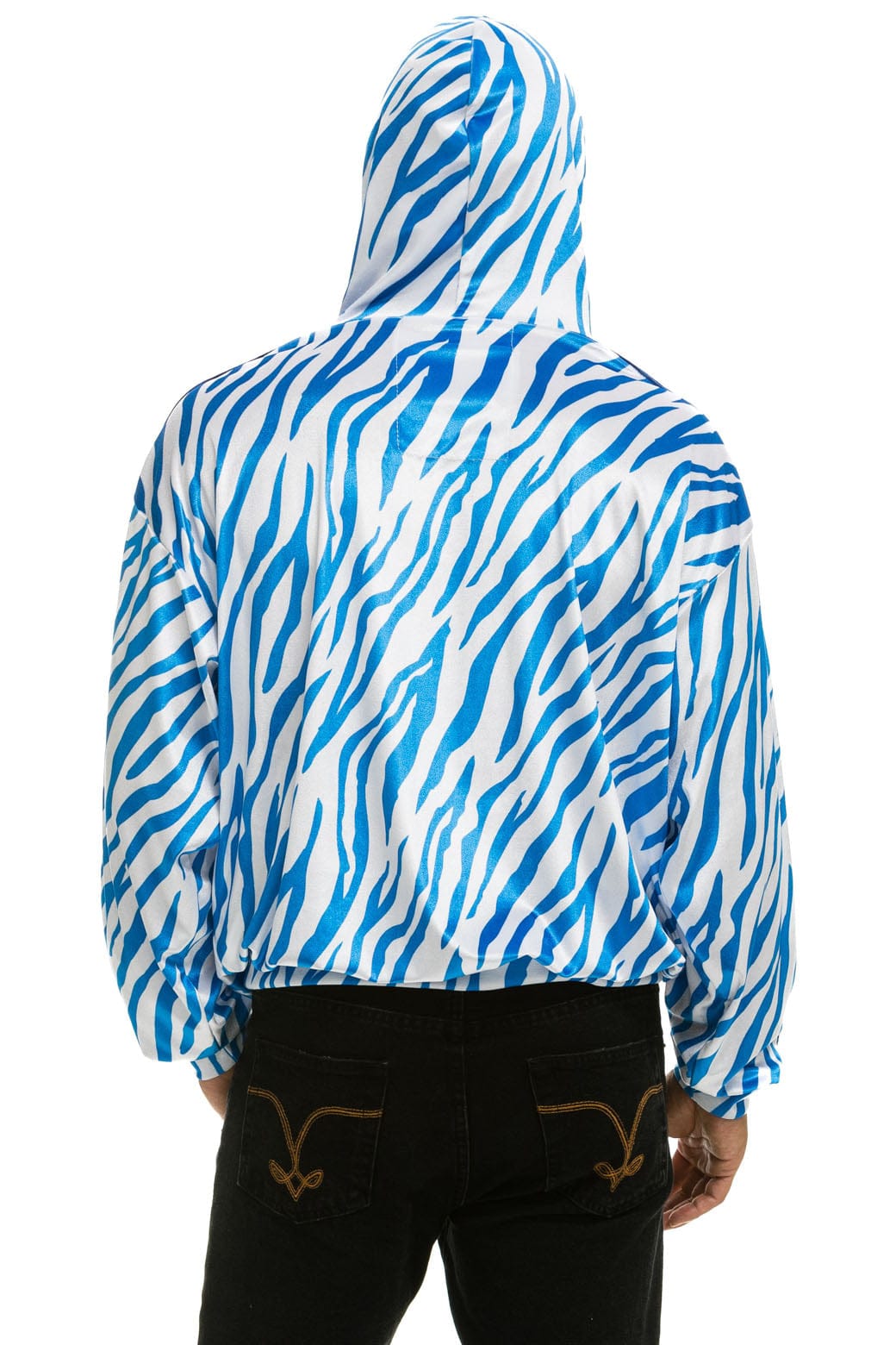 Classic CLASSIC VELVET RELAXED PULLOVER HOODIE - BLUE TIGER