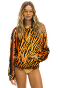 Classic CLASSIC VELVET RELAXED PULLOVER HOODIE - TIGER