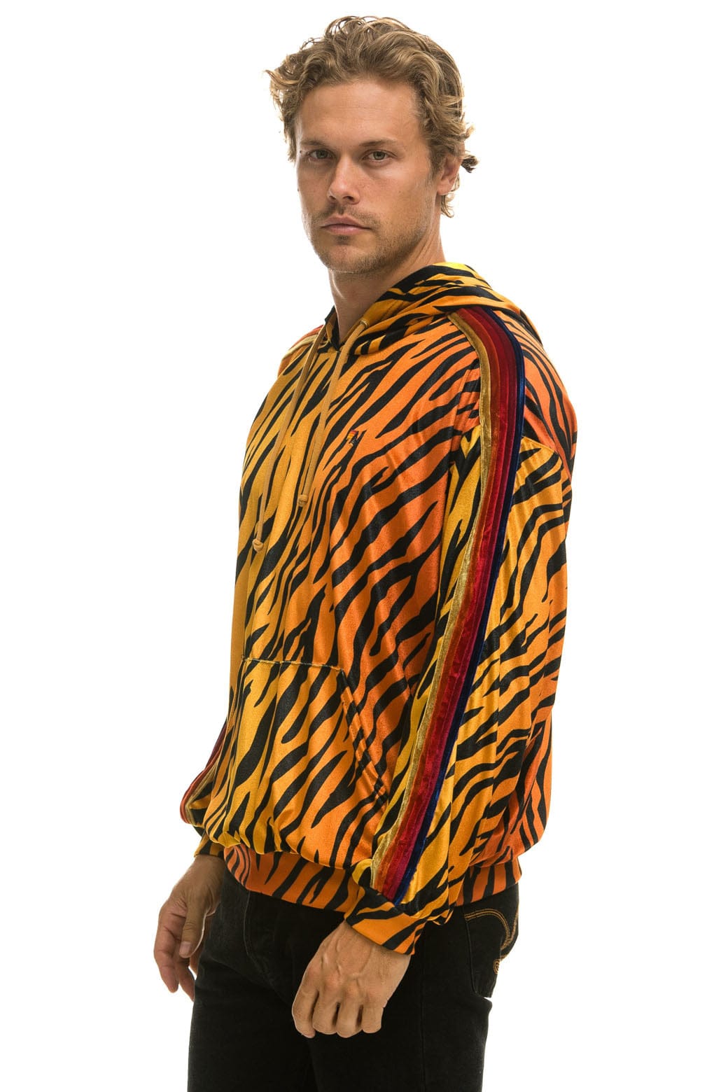 Classic CLASSIC VELVET RELAXED PULLOVER HOODIE - TIGER