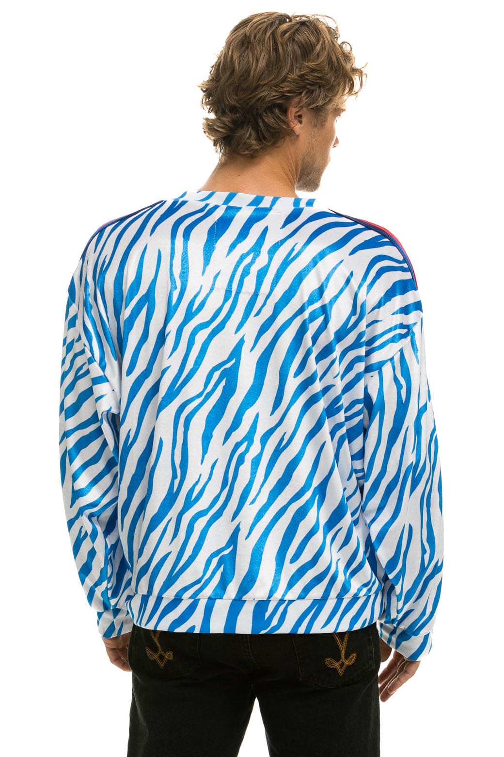 Classic CLASSIC VELVET RELAXED SWEATSHIRT - BLUE TIGER
