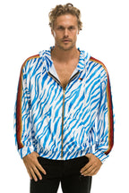 Classic CLASSIC VELVET RELAXED ZIP HOODIE - BLUE TIGER