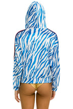 Classic CLASSIC VELVET RELAXED ZIP HOODIE - BLUE TIGER