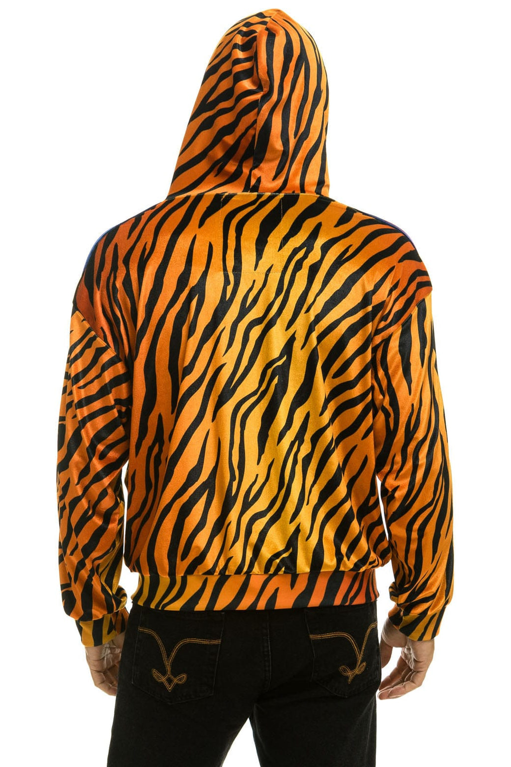 Classic CLASSIC VELVET RELAXED ZIP HOODIE - TIGER