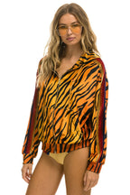 Classic CLASSIC VELVET RELAXED ZIP HOODIE - TIGER