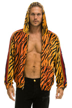 Classic CLASSIC VELVET RELAXED ZIP HOODIE - TIGER
