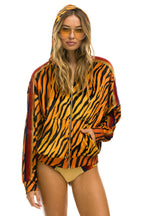 Classic CLASSIC VELVET RELAXED ZIP HOODIE - TIGER