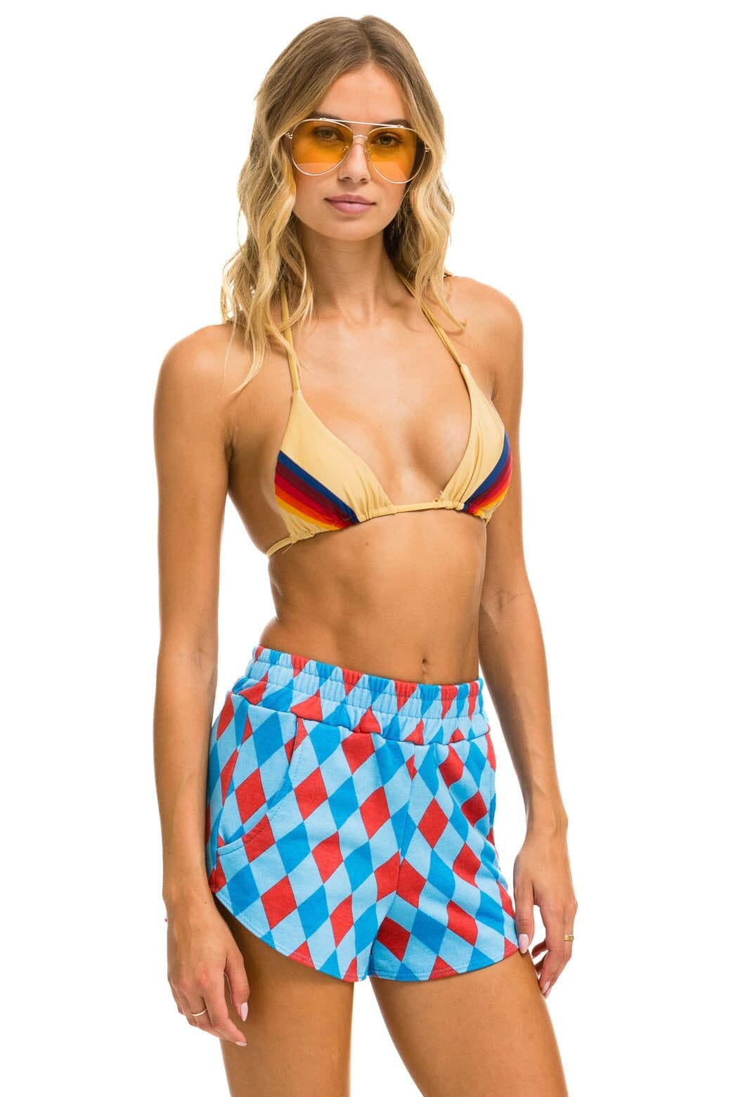 Classic DIAMOND REPEAT LOUNGER SHORTS - SKY
