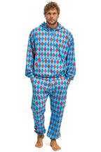 Classic DIAMOND REPEAT SMILEY 2 EMBROIDERY SWEATPANTS - SKY