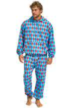 Classic DIAMOND REPEAT SMILEY 2 EMBROIDERY SWEATPANTS - SKY