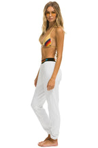 Classic LOGO STRIPE SWEATPANTS - WHITE