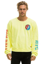 Classic GOV BALL 2024 CREW SWEATSHIRT RELAXED - NEON YELLOW