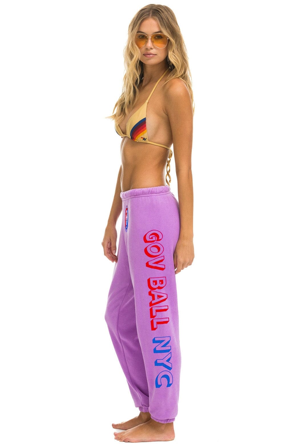 Classic GOV BALL 2024 UNISEX SWEATPANTS - NEON PURPLE