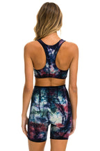 Classic HAND DYED 6 INCH HI-RISE BIKER SHORT - TIE DYE MULTI