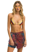 Classic HAND DYED LOUNGER ZIP SHORT - TIE DYE MULTI