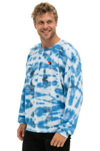 Classic HAND DYED RELAXED CREW SWEATSHIRT - TIE DYE BLUE