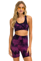 Classic HAND DYED SPORTS BRA - TIE DYE CRYSTAL ROSE