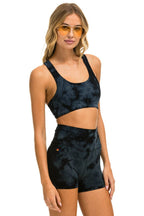 Classic HAND DYED SPORTS BRA - TIE DYE CRYSTAL SMOKE