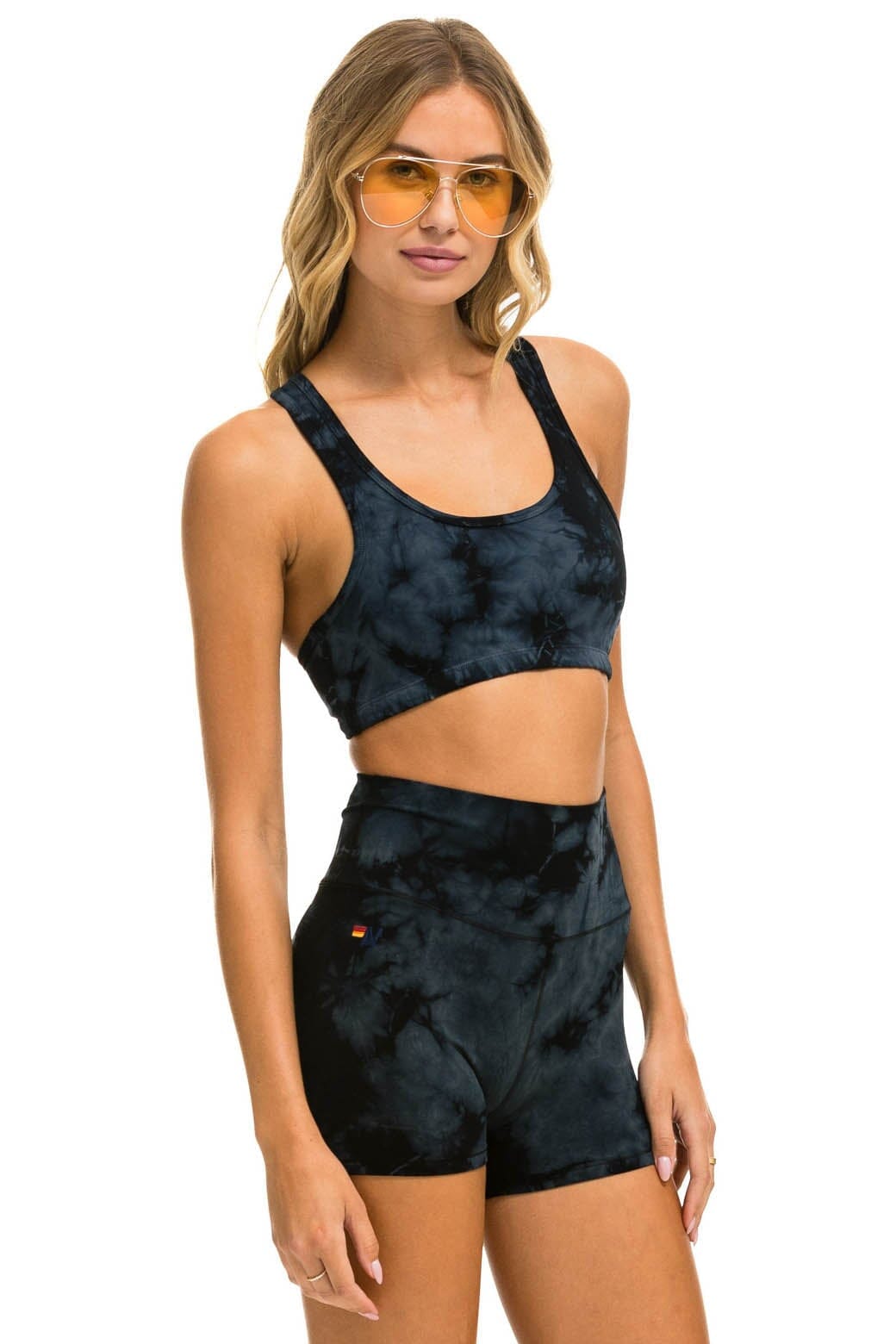 Classic HAND DYED SPORTS BRA - TIE DYE CRYSTAL SMOKE