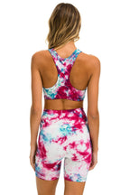Classic HAND DYED SPORTS BRA - TIE DYE TURQUOISE