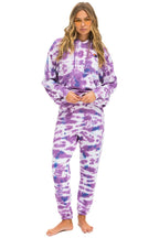 Classic HAND DYED SWEATPANTS - TIE DYE MAGENTA