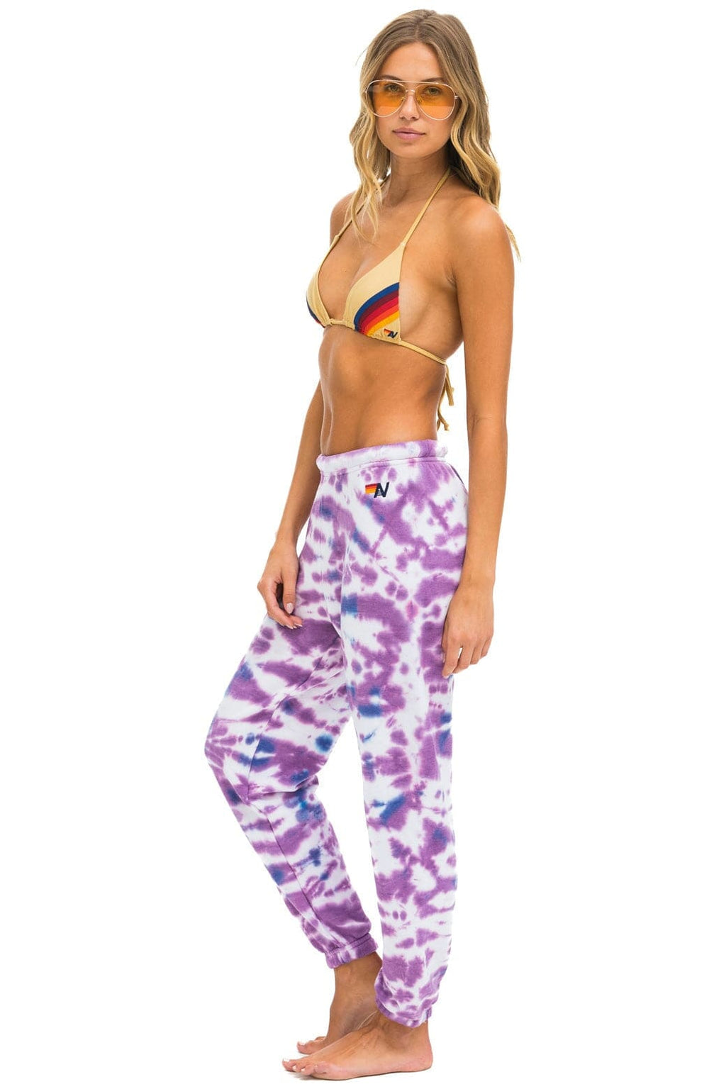 Classic HAND DYED SWEATPANTS - TIE DYE MAGENTA