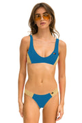 Classic HI-CUT COLOR BLOCK CHEEKY BIKINI BOTTOMS - ANTIGUA GOLD