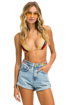 Classic HI RISE ROCKER CALI LOVER HEART JEAN SHORTS - SUPER LIGHT