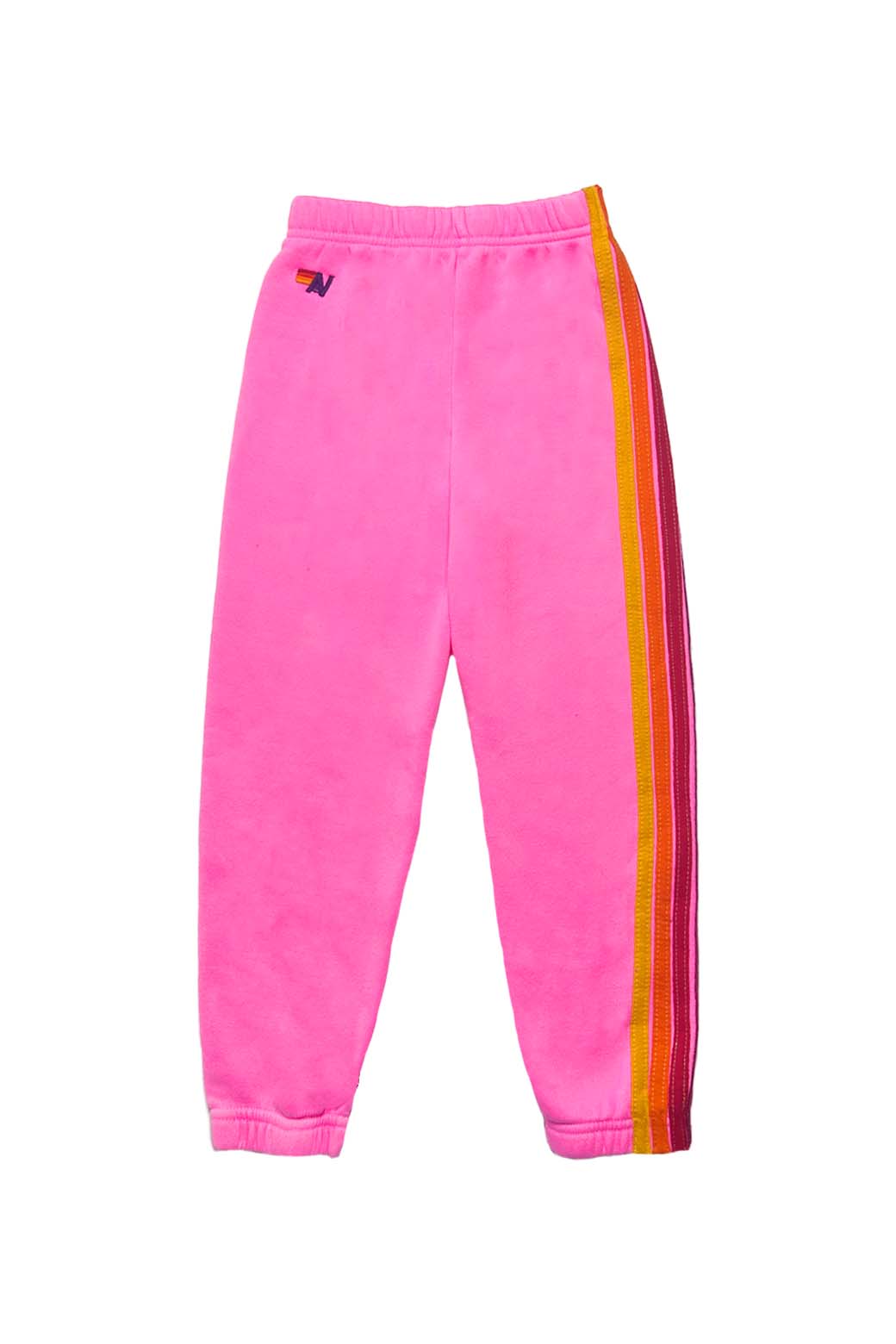Classic KIDS 5 STRIPE SWEATPANTS - NEON PINK