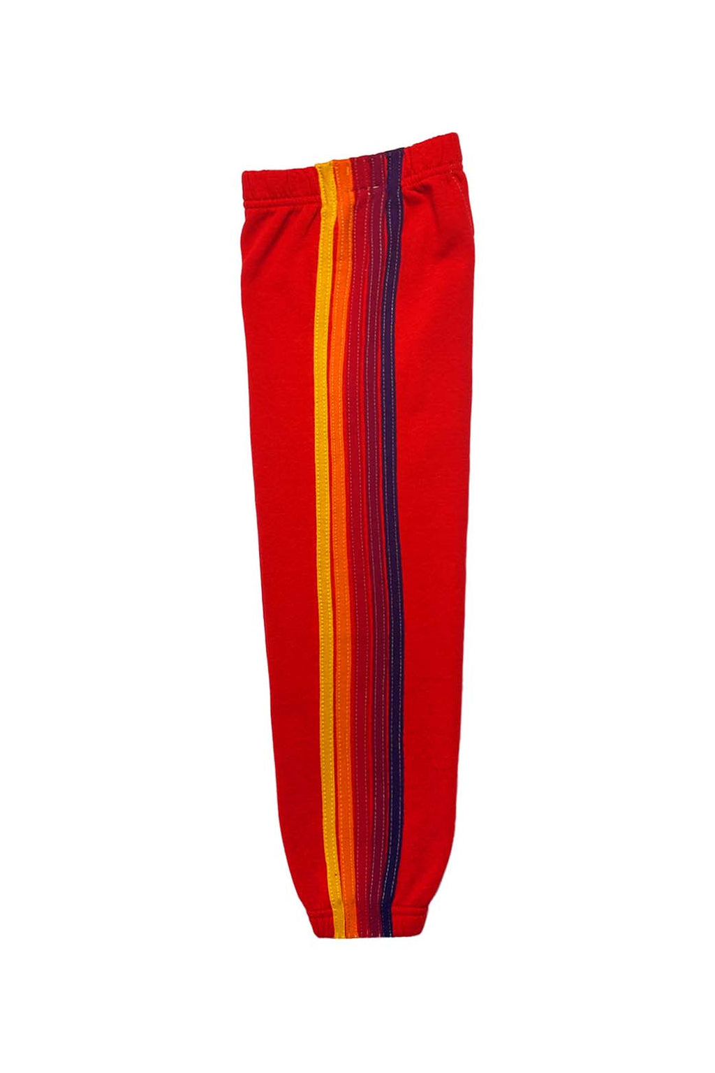 Classic KIDS 5 STRIPE SWEATPANTS - RED