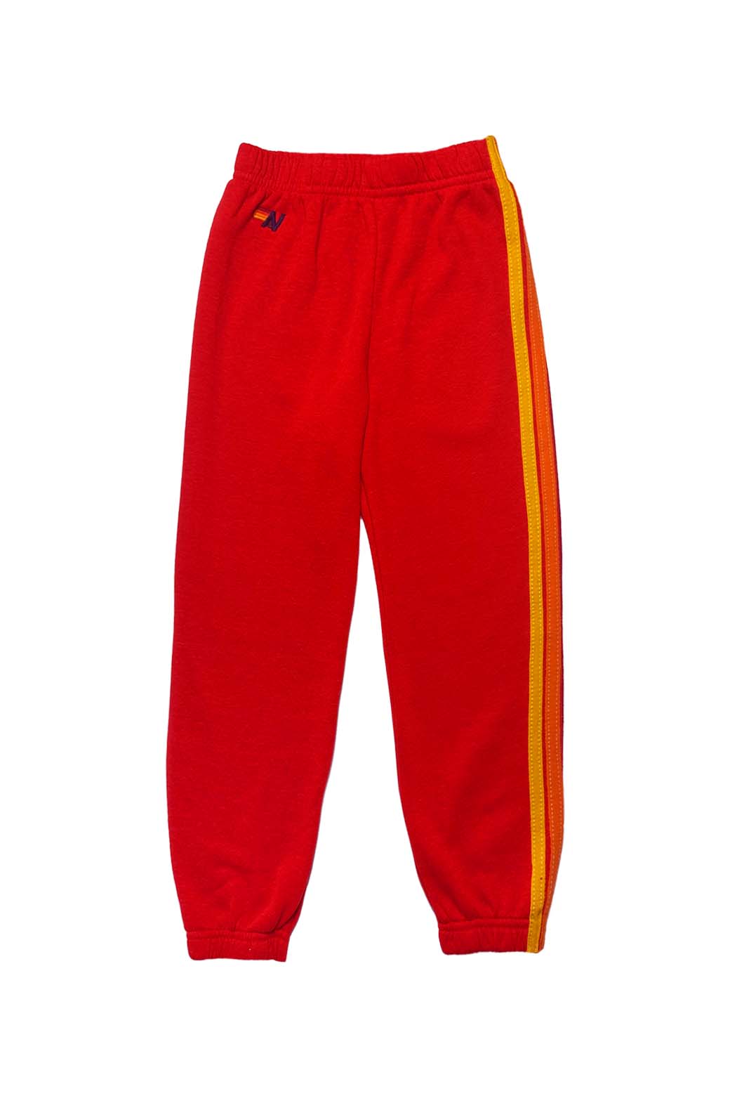 Classic KIDS 5 STRIPE SWEATPANTS - RED