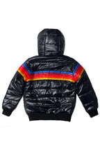 Classic KIDS 5 STRIPE TREKKER JACKET - GLOSSY BLACK