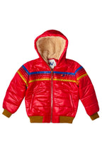 Classic KIDS 5 STRIPE TREKKER JACKET - GLOSSY CHERRY
