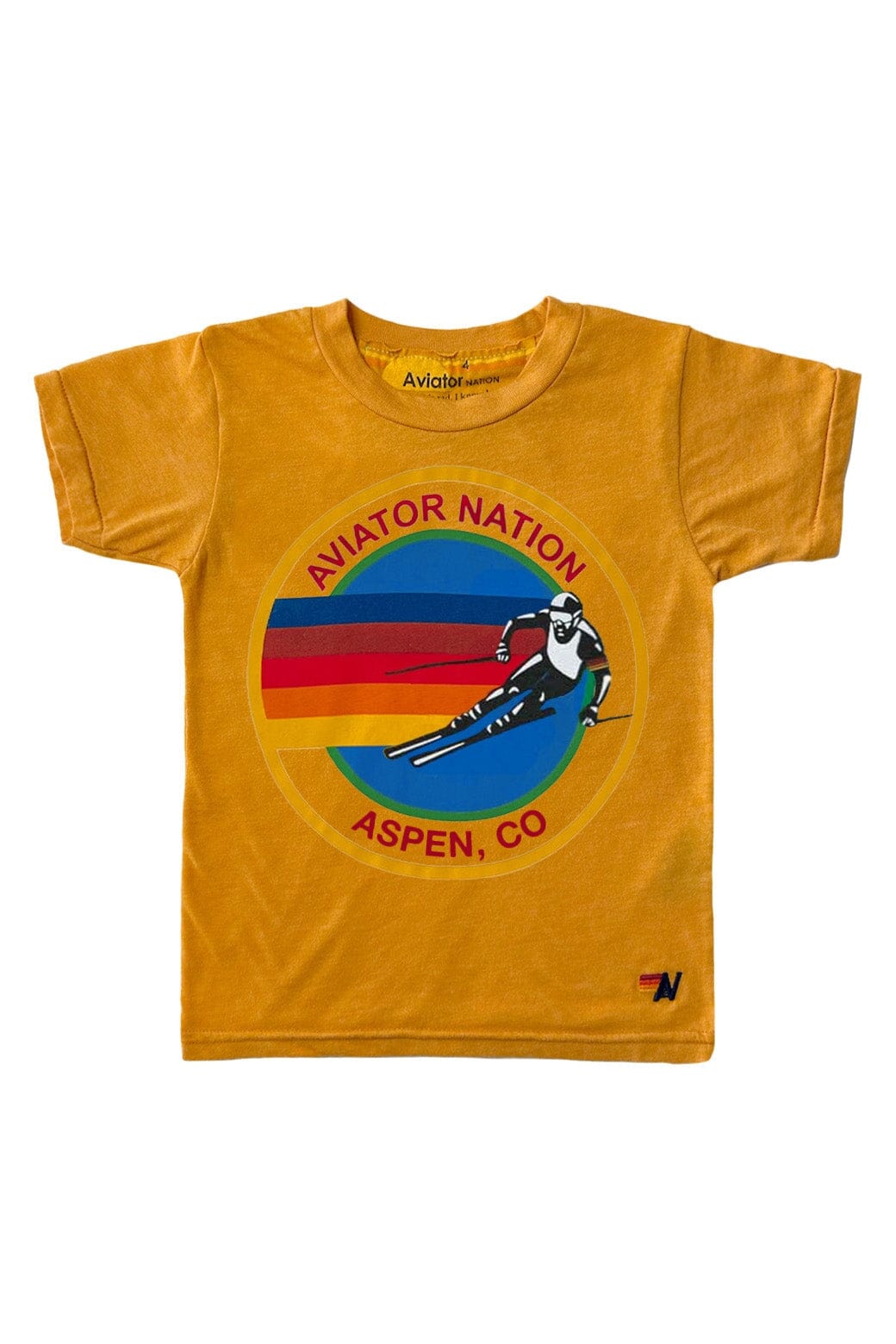 Classic KIDS AVIATOR NATION ASPEN TEE - GOLD