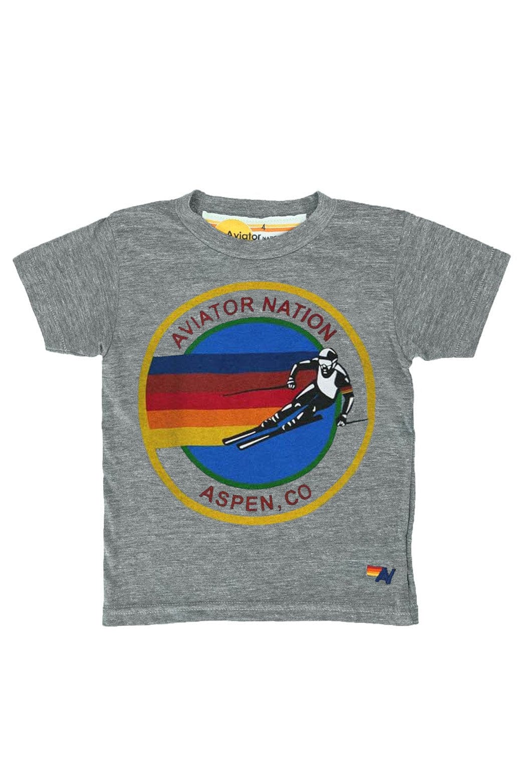 Classic KIDS AVIATOR NATION ASPEN TEE - HEATHER GREY