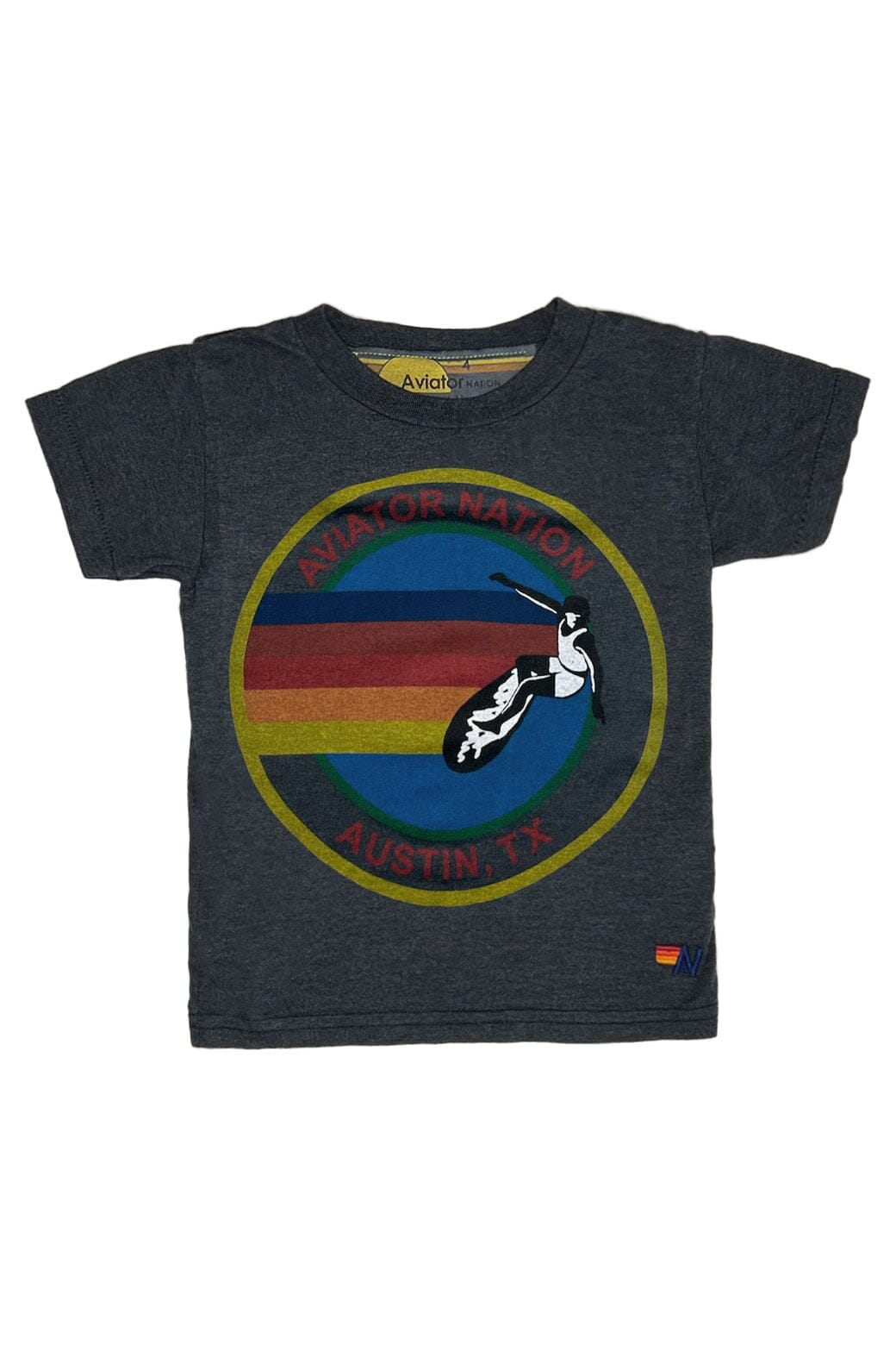 Classic KIDS AVIATOR NATION AUSTIN TEE - CHARCOAL