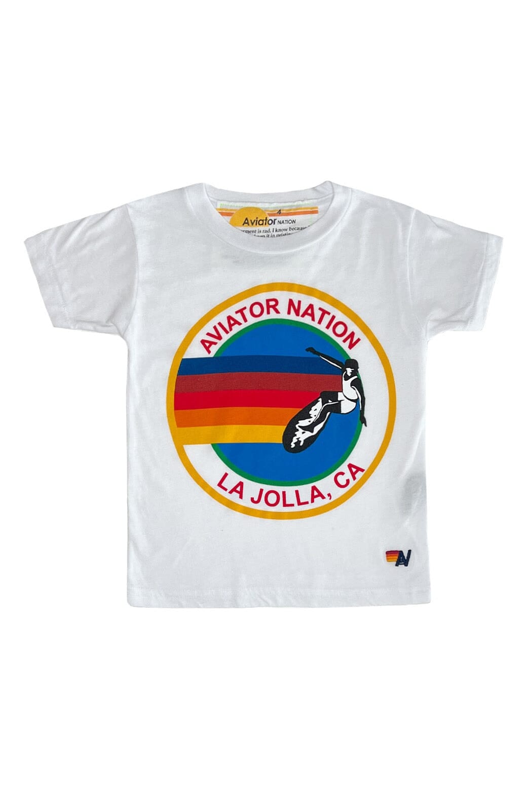 Classic KIDS AVIATOR NATION LA JOLLA TEE - WHITE