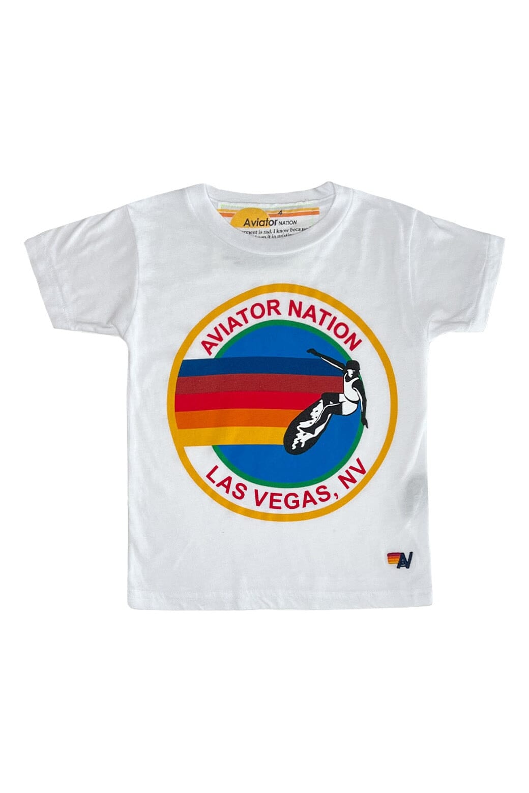 Classic KIDS AVIATOR NATION LAS VEGAS TEE - WHITE