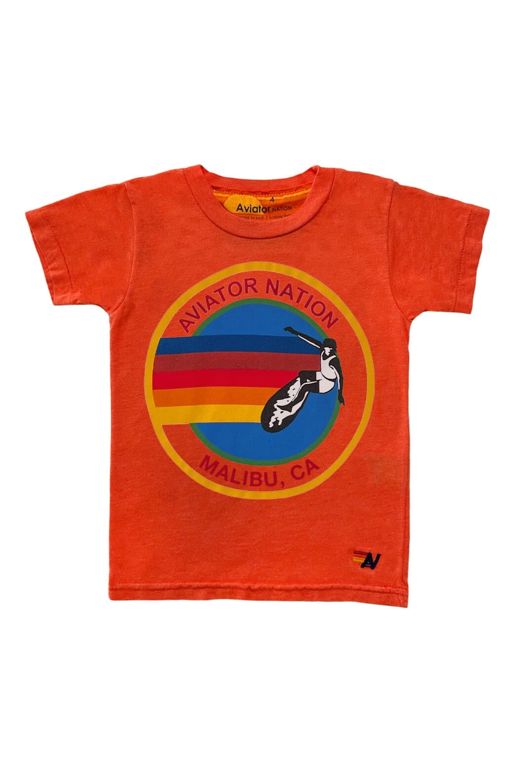 Classic KIDS AVIATOR NATION MALBU TEE - ORANGE