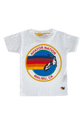 Classic KIDS AVIATOR NATION MALBU TEE - WHITE
