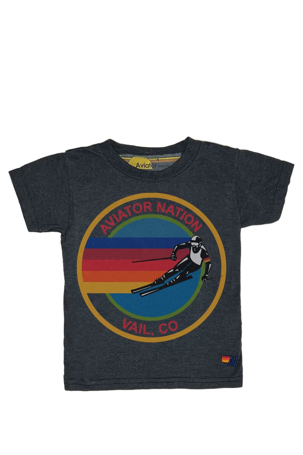 Classic KIDS AVIATOR NATION VAIL TEE - CHARCOAL