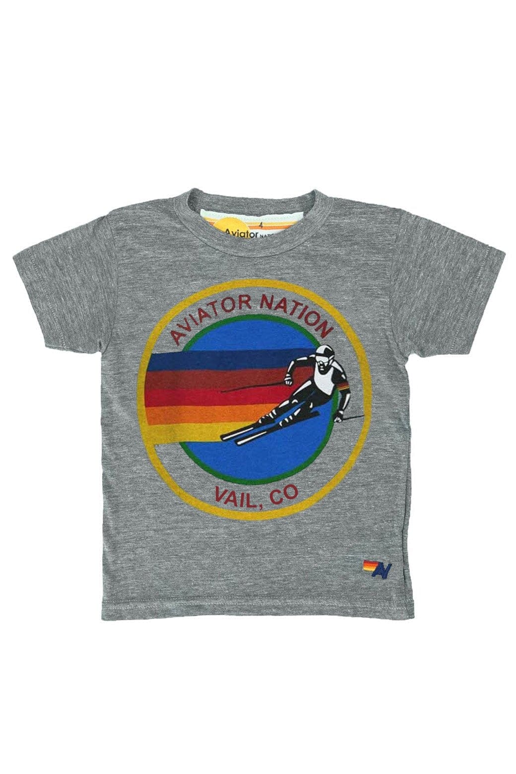Classic KIDS AVIATOR NATION VAIL TEE - HEATHER GREY