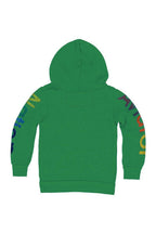 Classic KIDS AVIATOR NATION VENICE ZIP HOODIE - KELLY GREEN