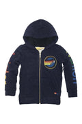 Classic KIDS AVIATOR NATION VENICE ZIP HOODIE - NAVY